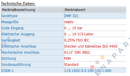 DMP 321 - 115-1002-3-2-100-100-1-000