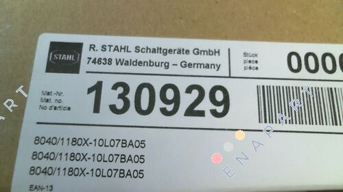 P/N: 130929, Type: 8040/1180X-10L07BA05