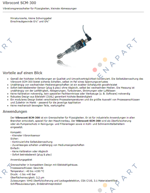 111000074 / Vibrocont SCM 300 K 1 GA 01 S