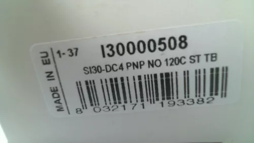 I30000508 (SI30-DC4 PNP NO 120C ST TB-Pin)