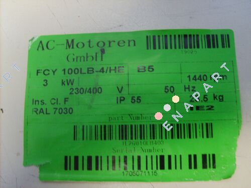FCY 100 LB 4/HE  Moteur asynchrone