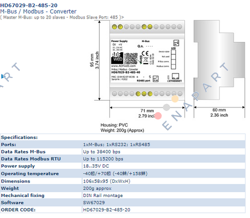 HD67029-B2-485-20 Convertisseur