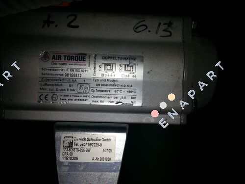 DR00060UF05F0714AZ CHANGEMENT PNEUMATIQUE SUR VANNE