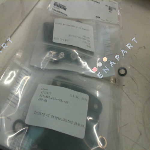 1070107 Valve de commande de 1" normalement ouverte avec sceaux EP