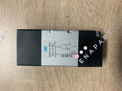 00.007.4 Vanne pneumatique 3/2 voies avec actionnement par bouton-poussoir