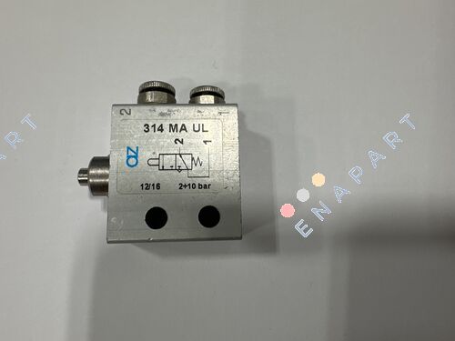 (08.060.4) 314MA UL Microvanne 3/2 voies avec adaptateur d'actionneur pour montage sur panneau