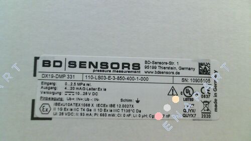 110-LS03-E-3-850-400-1-000 Transmetteur pression