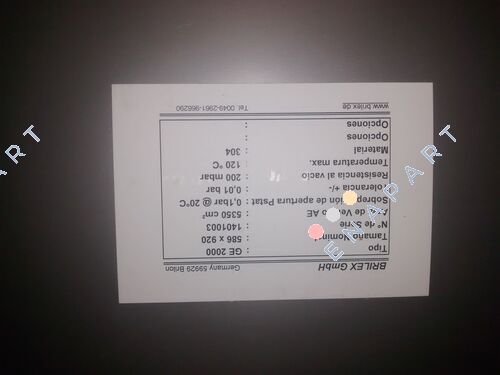 1005-9309-00 / GE/586X920 Disque de rupture par explosion