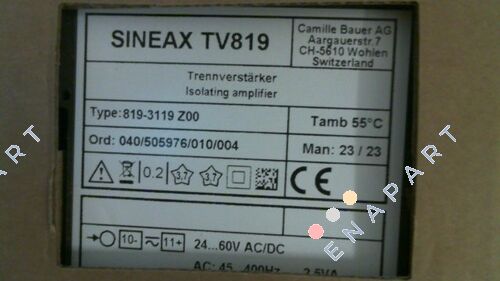 SINEAX TV819 / 819-311 Amplificateur d'isolation