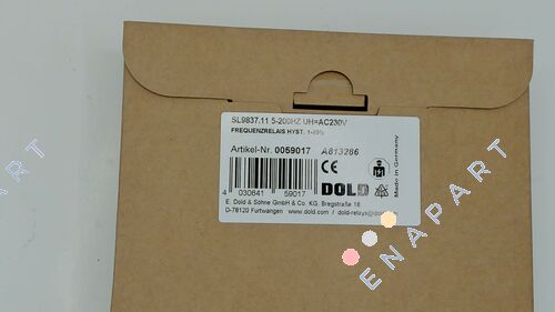 p/n: 0059017, Type: SL9837.11 5-200HZ UH AC230V Relais de fréquence