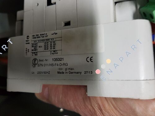 135321 ( S7N 011/HS-F45-D-RG) MAIN D'ARRET D'URGENCE INTERRUPTEUR