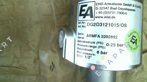 DG2D3121015/OS Valve actionnée par pression