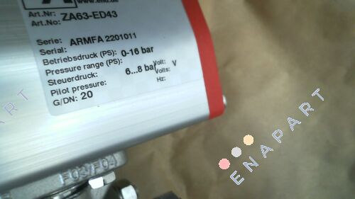 ZA63-ED43(DN20) soupape+actionneur