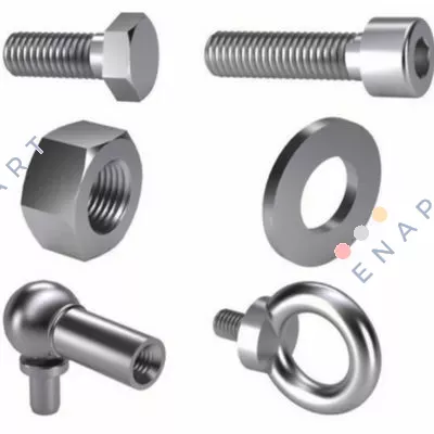 01200080040 (pack x200)  Boulon à tête hexagonale ISO 4014 en acier zingué 8.8 M8x40