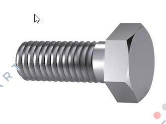 01210100090 (pack x100) Vis à tête hexagonale DIN 933 Acier zingué 8.8 M10X90/S=17