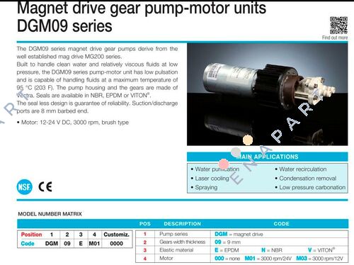 DGM09EABM010000   Pompe