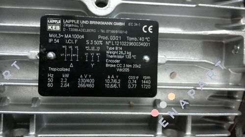 MA100a/4-SO Moteur de frein triphasé