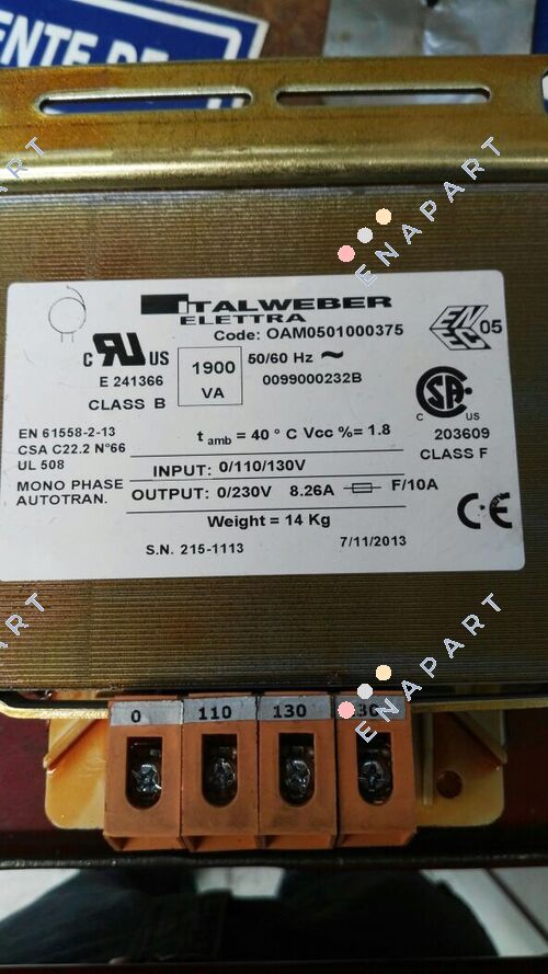 OAM0501000375  monophasé auto-transformateur