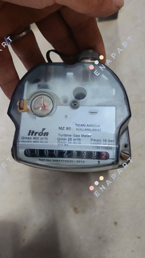 MZ 80 DN 80, PN16, L = 120mm. Débitmètre à turbine à gaz pour comptage non commercial