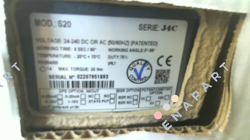 J4C S20 Actionneur électrique modulant (par sujet)