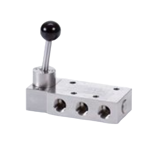 PNEUMATIC VALVES MADE OF STAINLESS STEEL 1.4404, 3- AND 5-WAY VALVES G 1/4", G 1/2", NPT