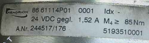 86 61114P01-0001 Frein et armature
