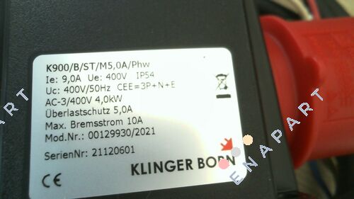 K900/B/ST/M5,0A/PhW (0012.9930) interrupteur de frein