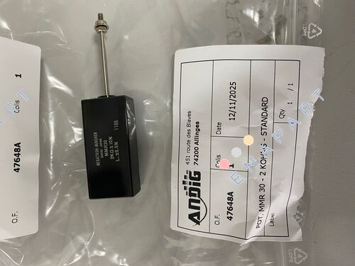 POT. MMR 30 - 2 KOHMS - STANDARD capteur de position potentiométrique