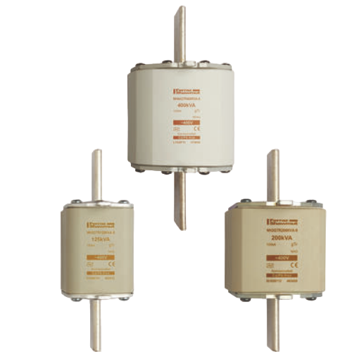 NH fuse-links gTr 400VAC, top indicator/live gripping-lugs size 2, 3, 4a