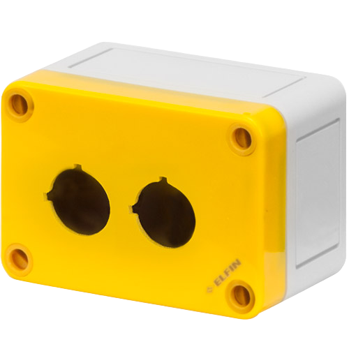 Yellow 2-hole lid Ø 22