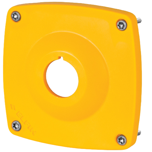 Yellow 1-hole lid Ø 22
