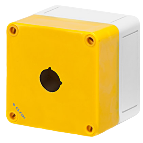Yellow 1-hole lid Ø 22