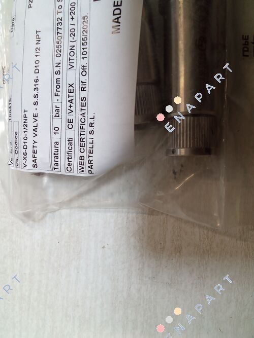 D10-1/2IN-CE/ATEX-316L SS-10BARG vanne