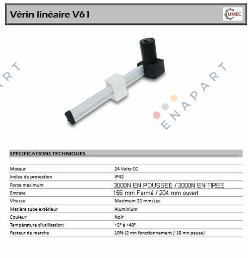 V61-156-204 MOTEUR ELECTRIQUE
