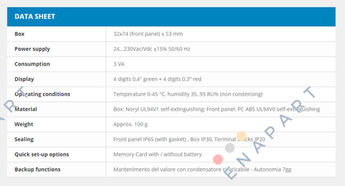 TCT101-4ABC-T MINUTERIE, COMPTEUR, COMPTEUR, COMPTEUR DE VITESSE