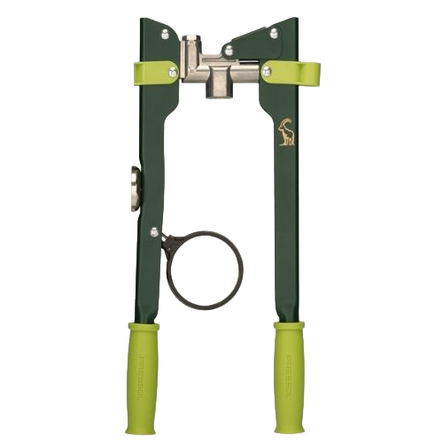 Two-hand grease gun 6 µm with accessories and magnet