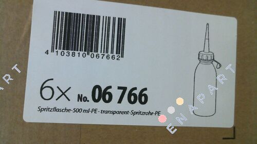 06 766 Tube de transfert en plastique transparent PE 500 ml