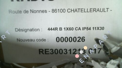 RE 0444R1B0.06CA Génératrice tachymétrique à courant continu montée sur bride Radio Energie
