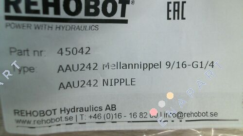 p/n: 45042, Type: AAU242 Tétons de couplage