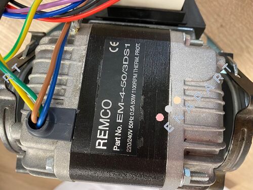 EM-4-50/3DS1 moteur électrique monophasé de 50 watts à double arbre