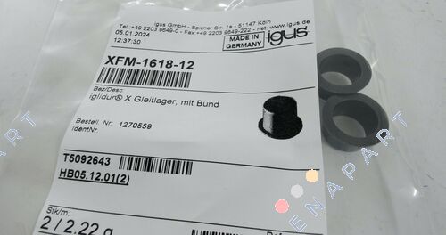XFM-1618-12 roulement cylindrique avec collet