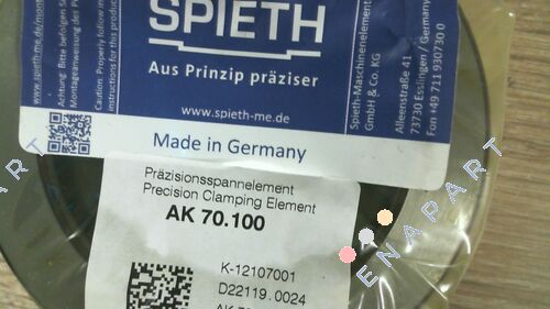 K-12107001 / AK 70.100 Manches SPIETH de serrage