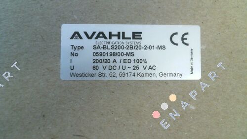 SA-BLS200-2B/20-2-01-MS (p/n 0590198/00-MS) Pantographe