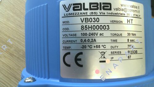 Ball valve type 2500 1  1/2" with electric actuator VB30 robinet à tournant sphérique à entraînement électrique