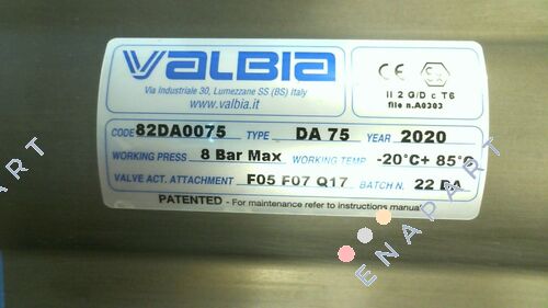 DA75 Actionneur pneumatique