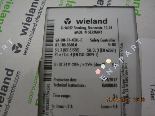 P/N: R1.180.0360.0 Type: SA-BM-S1-4EKL-C Composant de commande configurable