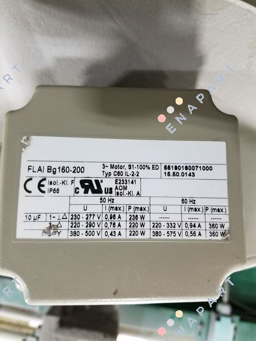 15.50.0160 // FLAI Bg 160-200 ventilateur